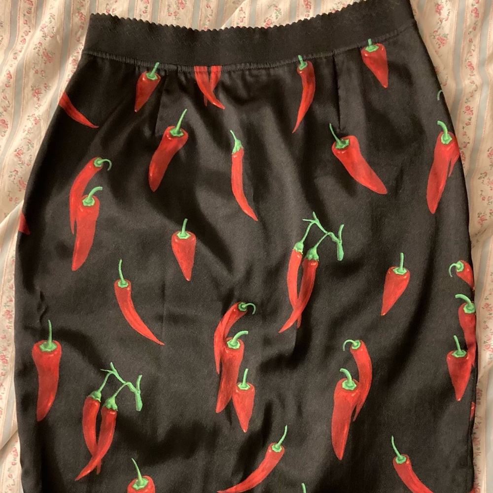Dolce & Gabbana D & G Chili Pepper Pencil Skirt 10